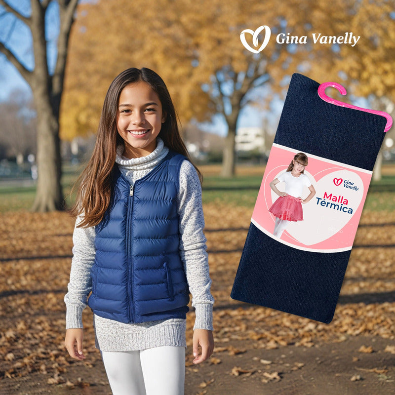 3 Pack Malla Térmica Niña Acrilán Gruesa Calientita