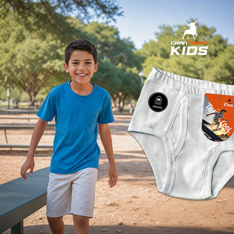 6 Pack Trusa Calzón Niño Algodón Suavecitos Super Durables