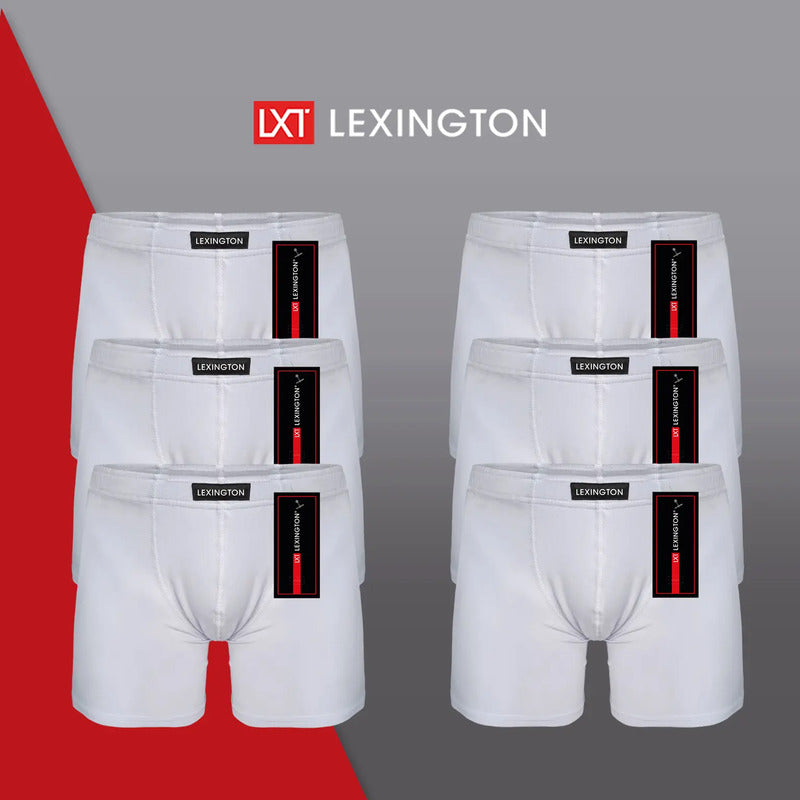 6 Pack Bóxer Hombre Lexington Algodón Premium Ajuste Perfect