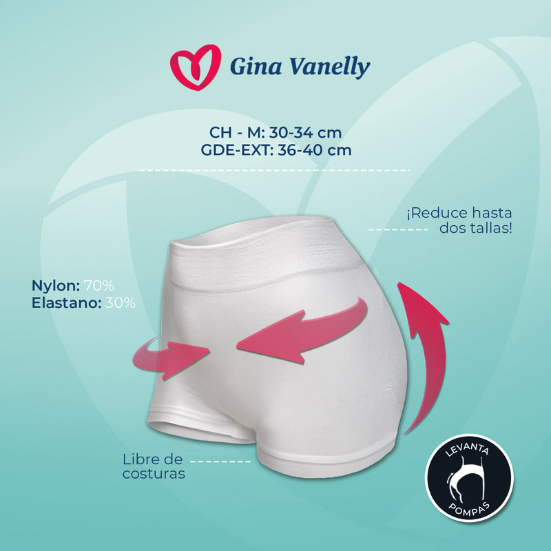 Faja Bóxer Gina Vanelly Modelador Levanta Pompas