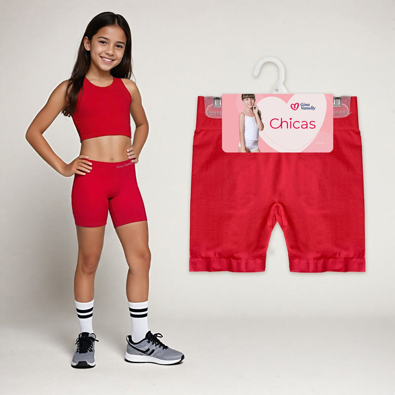 Short Licra Niña Gina Vanelly Microfibra Premium