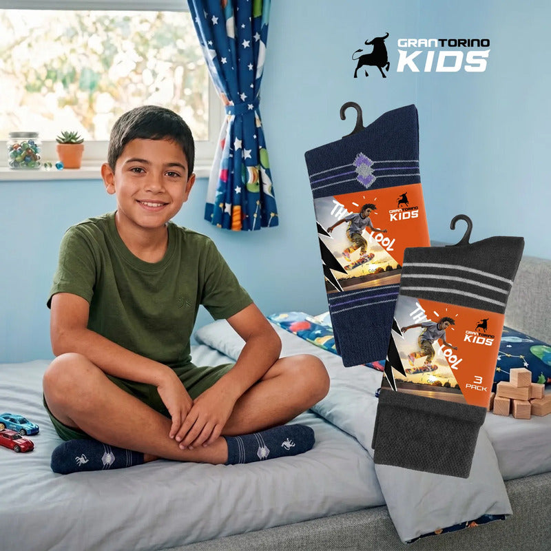 12 Pack Calcetines Niño Gran Torino Vestir Super Durables