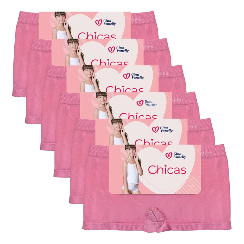 12 Pack Bóxer Niña Microfibra Premium Comodidad Sin Costuras