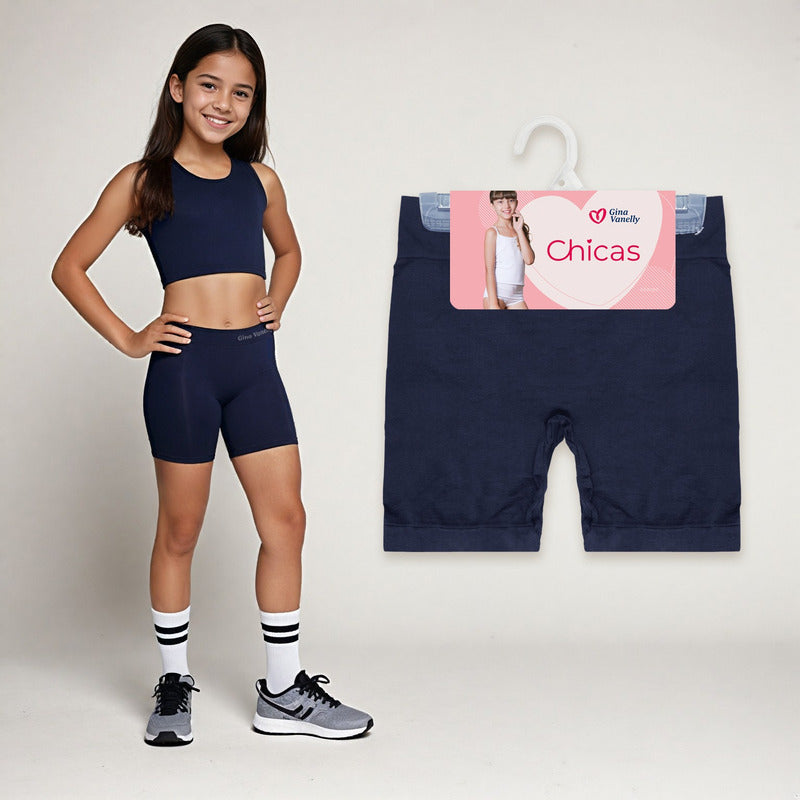 Short Licra Niña Gina Vanelly Microfibra Premium