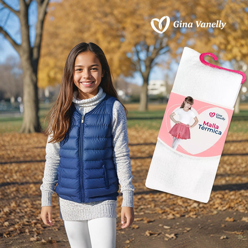 Malla Gina Vanelly Niña Térmica Acrilán Gruesa Calientita