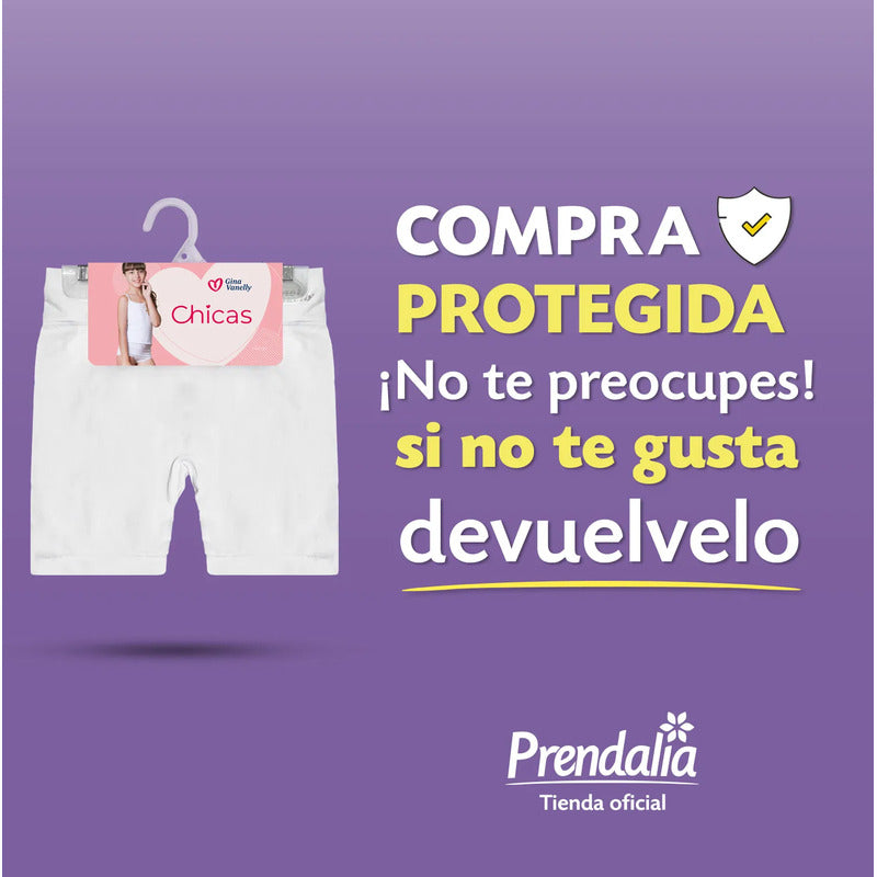 3 Pack Short Licra Niña Gina Vanelly Microfibra Premium