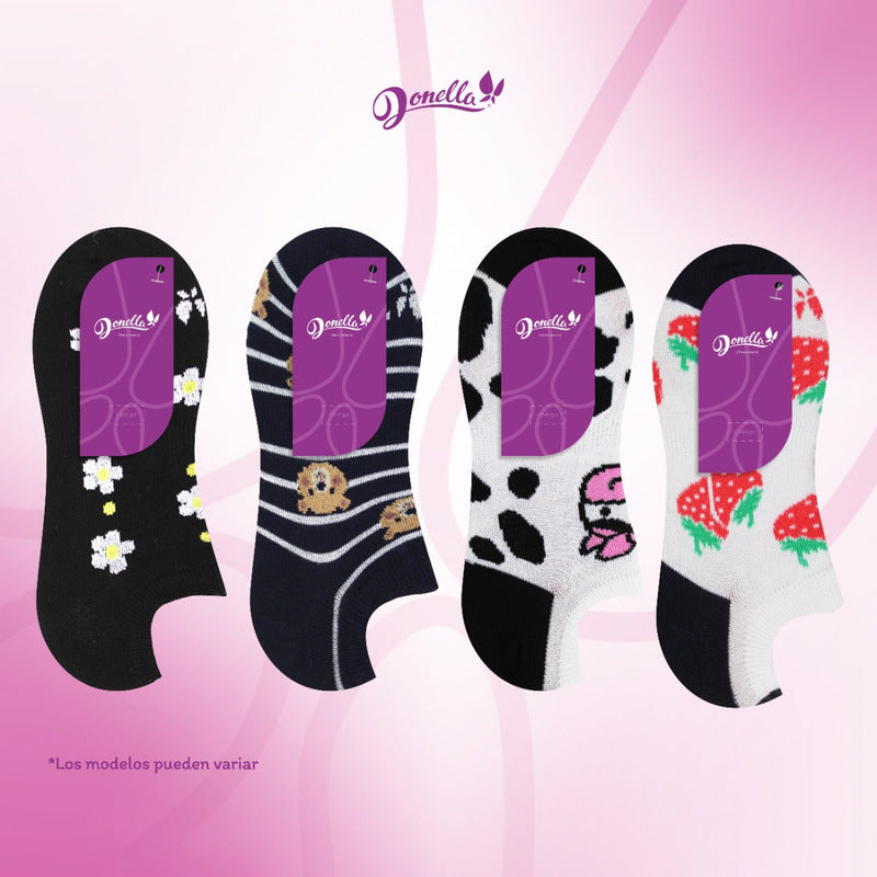 36 Pares Tines Mujer Invisibles Super Comodos Mayoreo