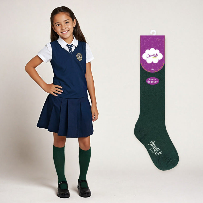 6 Pack Calceta Escolar Microfibra Super Resistente