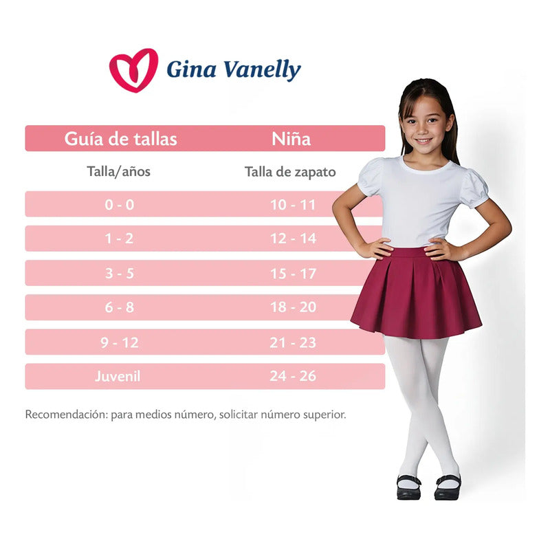 Malla Gina Vanelly Niña Térmica Acrilán Gruesa Calientita