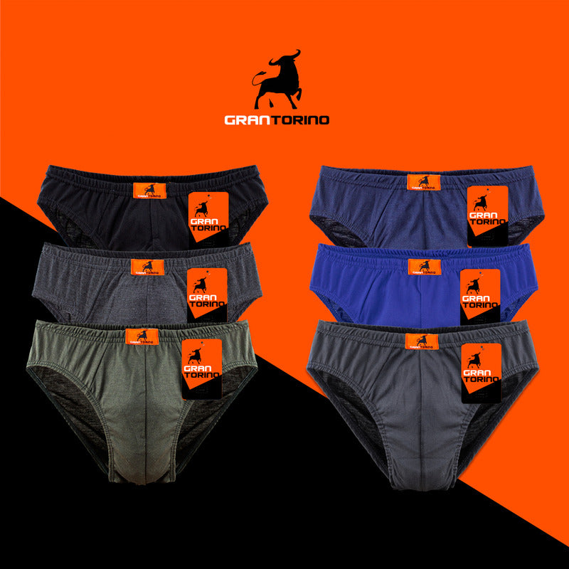 6 Pack Trusa Bikini Hombre Algodón - Likra Cómodo Seguro