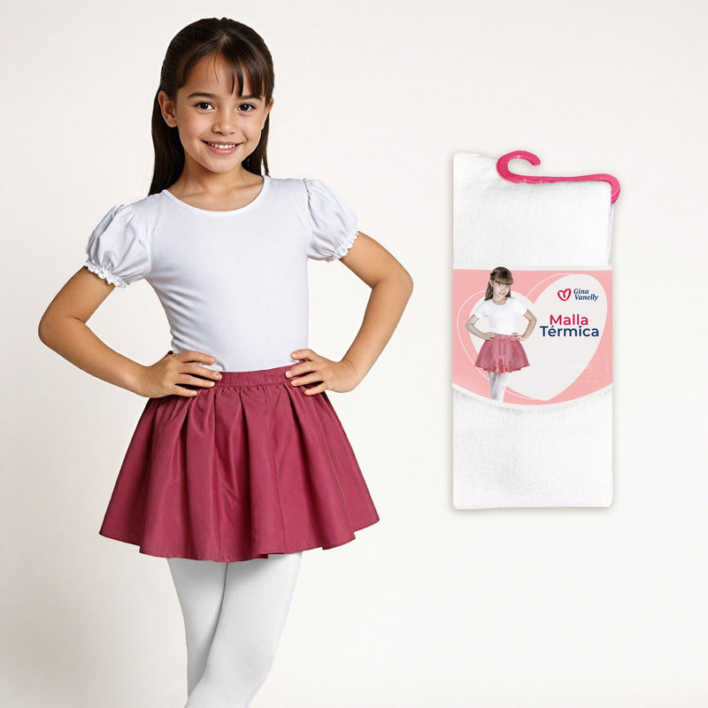 3 Pack Malla Térmica Niña Acrilán Gruesa Calientita