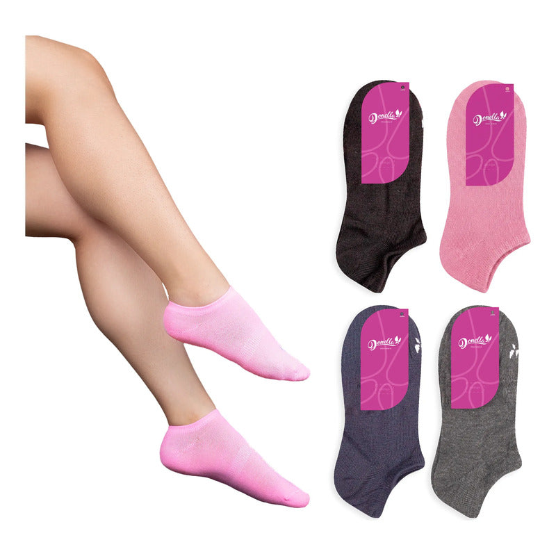 12 Pares Tines Mujer Invisibles Super Cómodos Durables