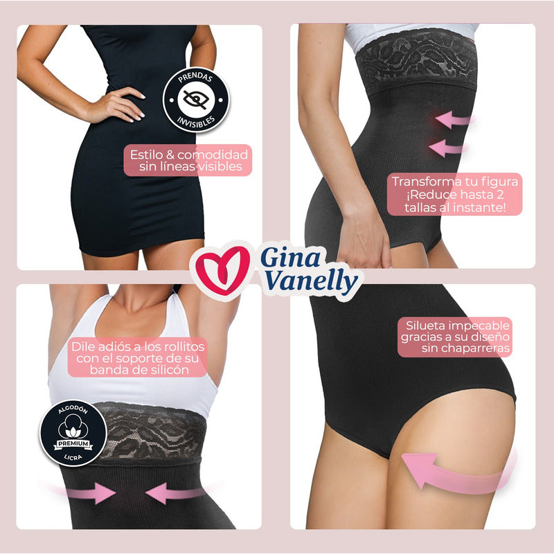 Faja Modeladora C/frances Aplana Abdomen Levanta Pompas