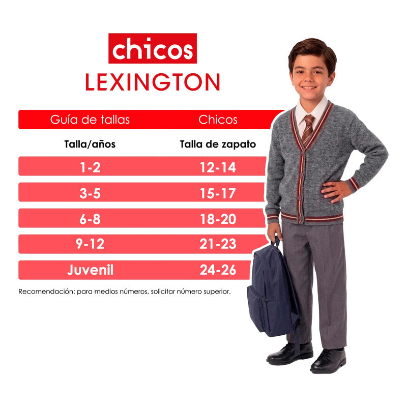 6pack Calcetines Niño Lexington Vestir Algodón Licra Premium
