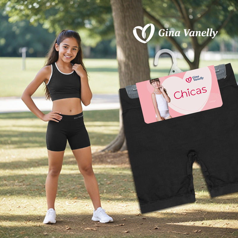 Short Licra Niña Gina Vanelly Microfibra Premium