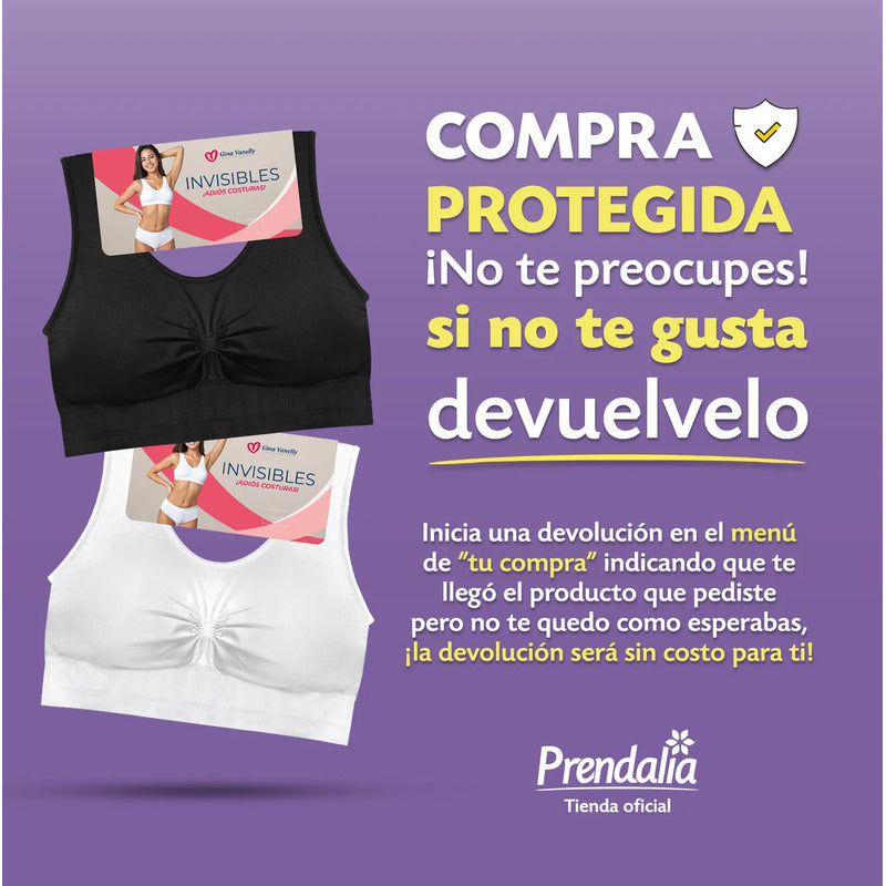 Top Bra Deportivo Microfibra Premium Sin Costuras