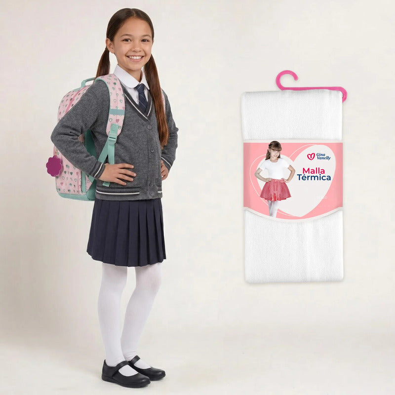 Malla Gina Vanelly Niña Térmica Acrilán Gruesa Calientita