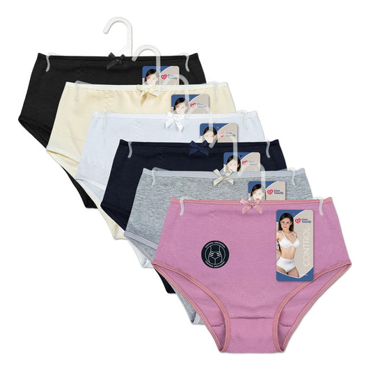 6 Pack Pantaleta Gina Vanelly Corte Fracés Control Abdomen
