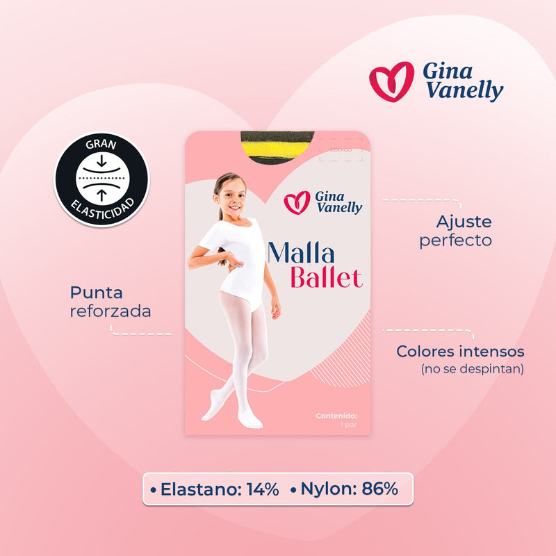 Malla Gina Vanelly  Ballet Rayas Duende Halloween Disfraz