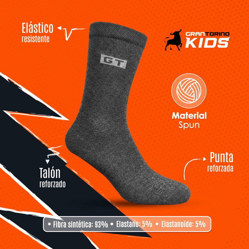 12 Pack Calcetines Niño Gran Torino Vestir Super Durables