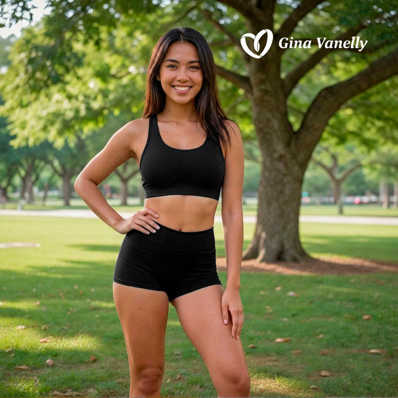 Top Bra Deportivo Microfibra Premium Sin Costuras