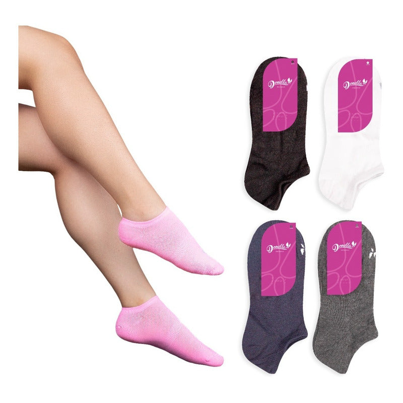 12 Pares Tines Mujer Invisibles Super Cómodos Durables