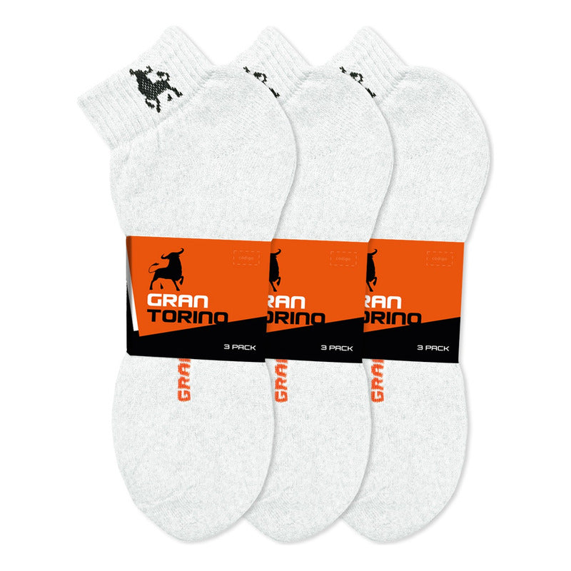12 Pares Tines Deportivos Gran Torino Algodón Super Durables