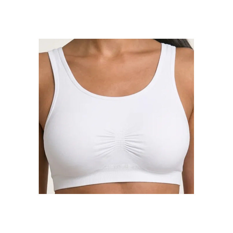 Top Bra Deportivo Microfibra Premium Sin Costuras