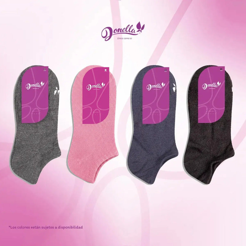 12 Pares Tines Mujer Invisibles Super Cómodos Durables