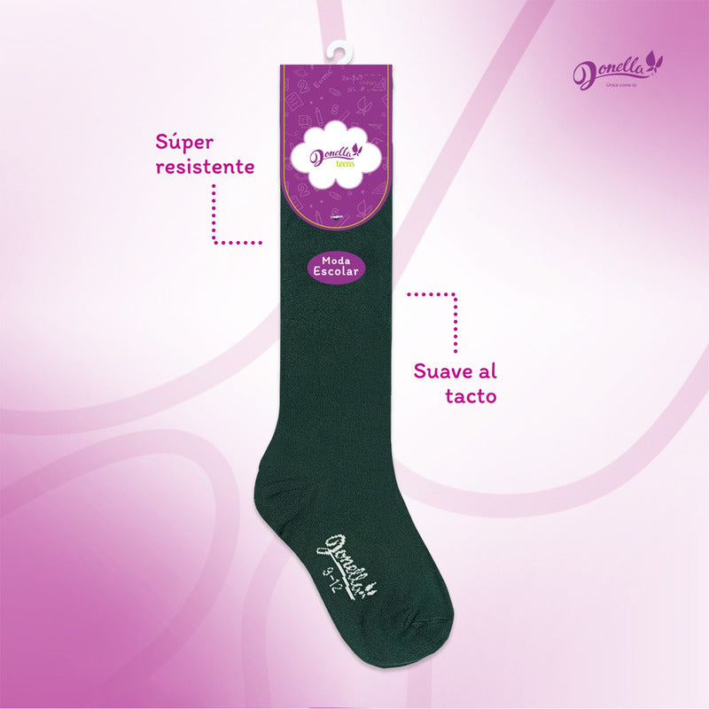 12 Pack Calceta Escolar Microfibra Super Resistente