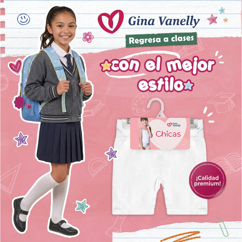 Short Licra Niña Gina Vanelly Microfibra Premium