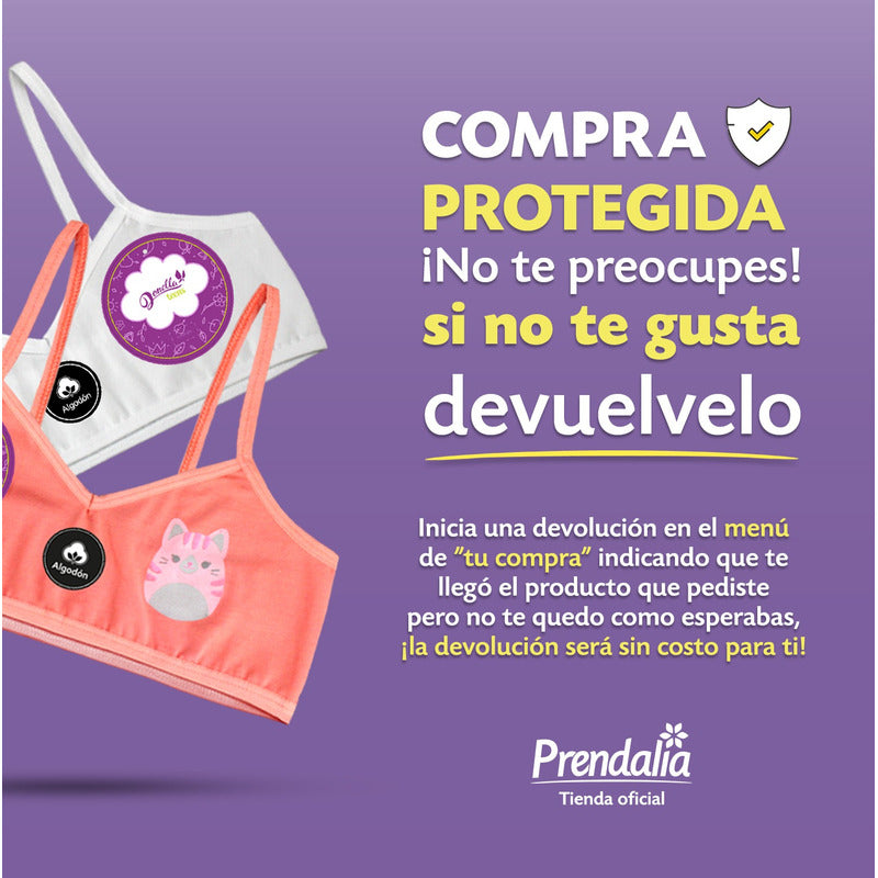 6 Pack Top Niña Donella Algodón Coquetos Comodos Durables