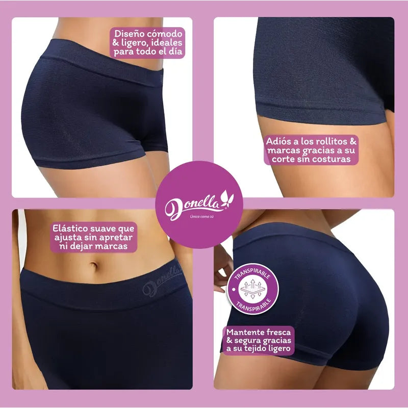 12 Pack Bóxer Mujer Microfibra Cómodos Durables