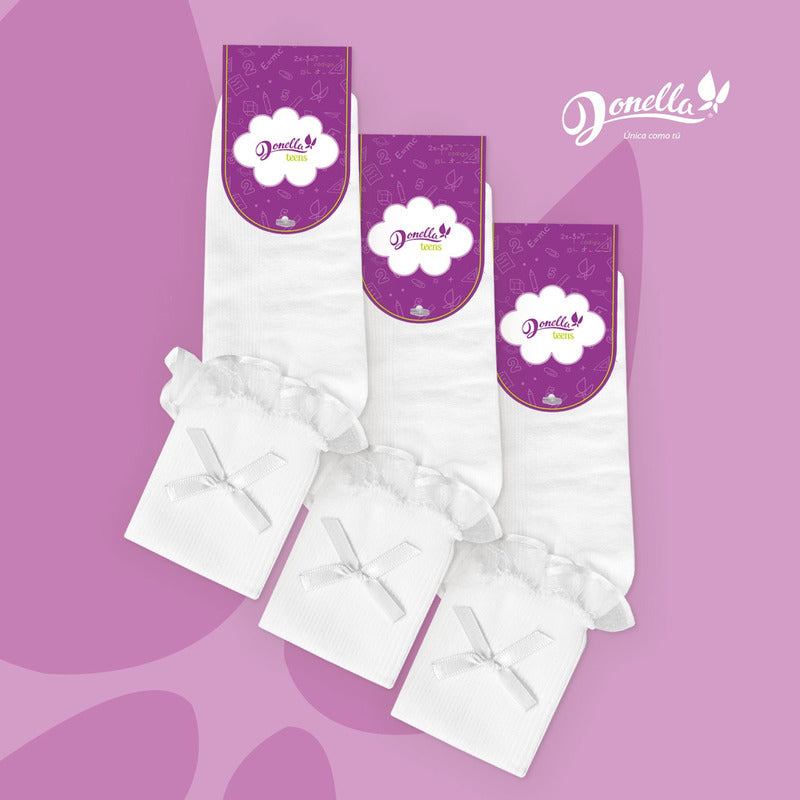 6 Pack Calceta Tobillera Olan Donella Coquetas Durables