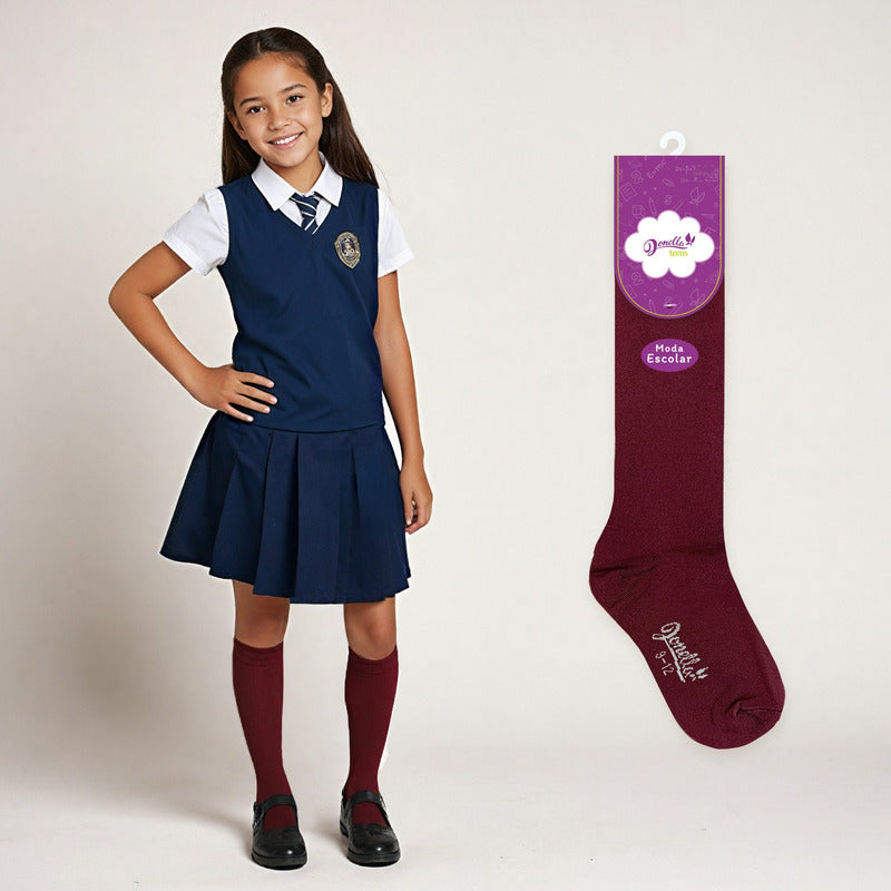 6 Pack Calceta Escolar Microfibra Super Resistente