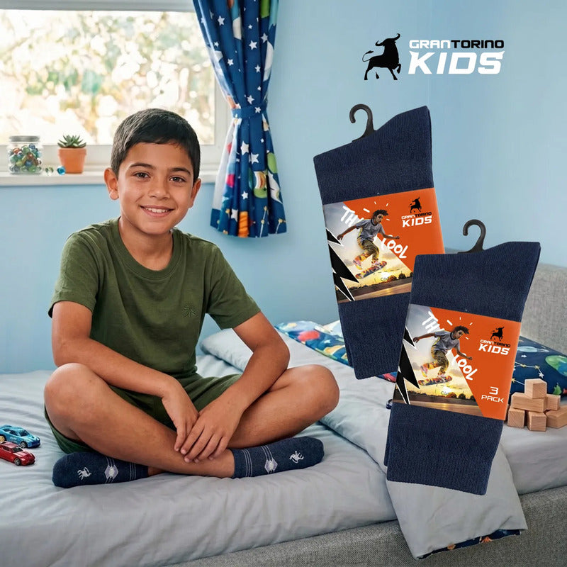 12 Pack Calcetines Niño Gran Torino Vestir Super Durables