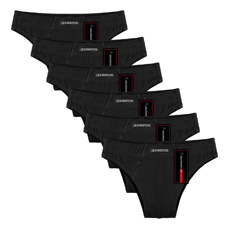 12 Pack Trusa Bikini Hombre Algodón Premium Ajuste Perfecto