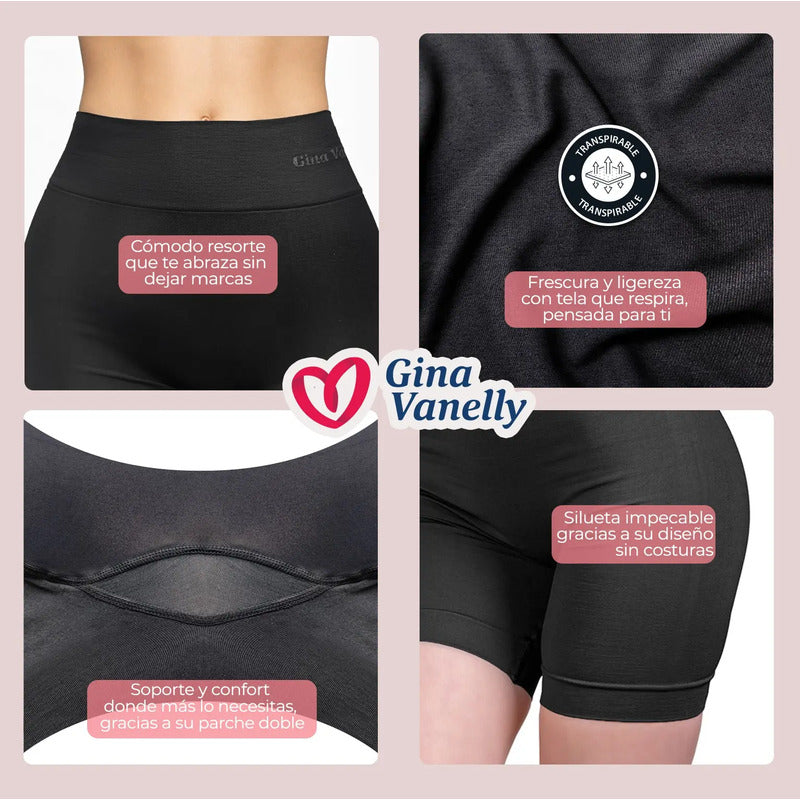 Short Licra Deportiva Microfibra Premium Sin Costuras