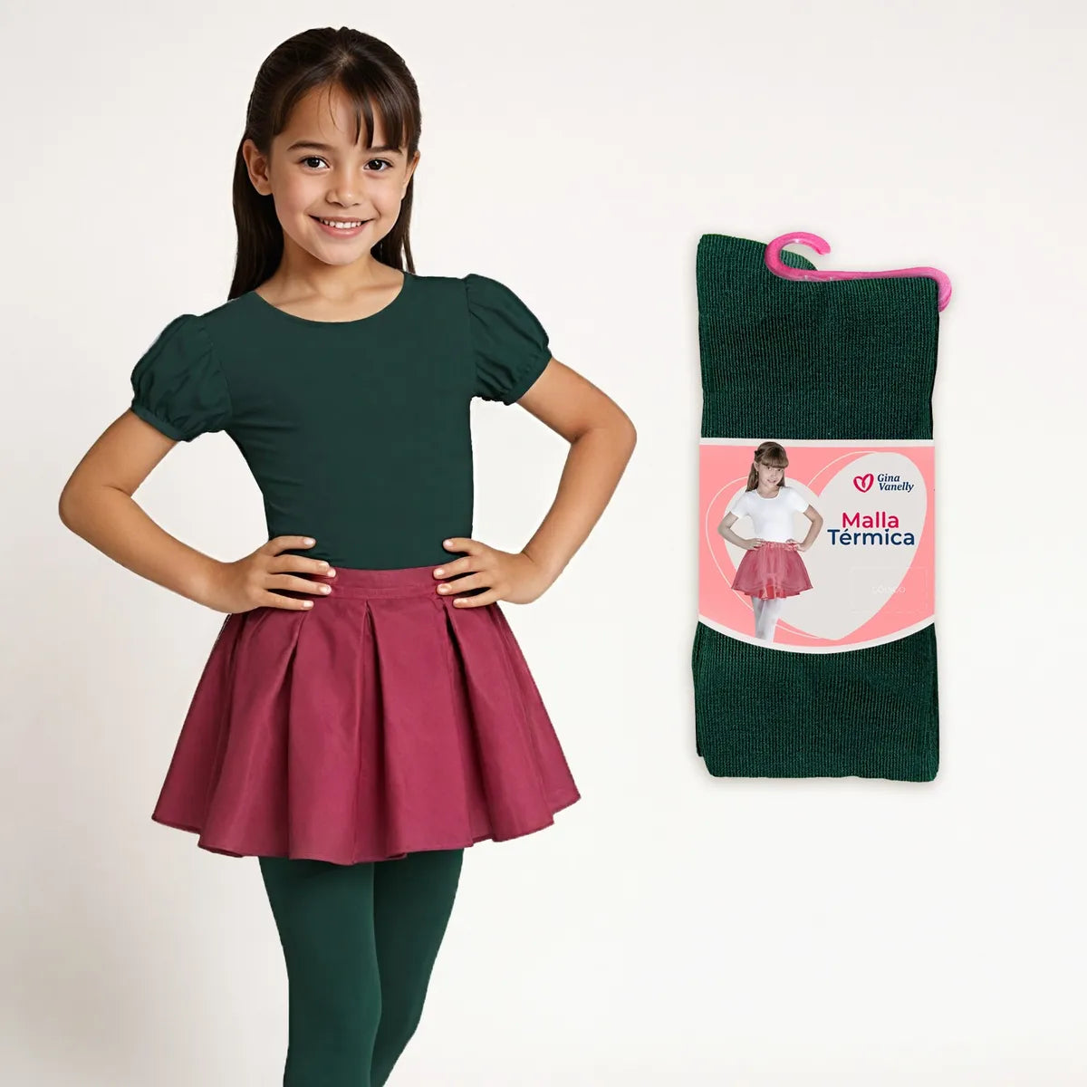 3 Pack Malla Térmica Niña Acrilán Gruesa Calientita
