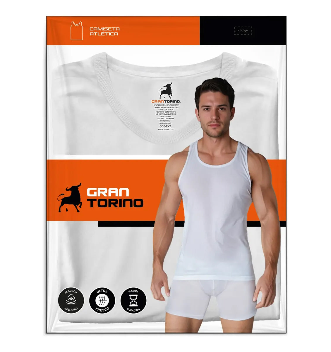 6 Pack Camiseta Hombre Algodón Afelpada