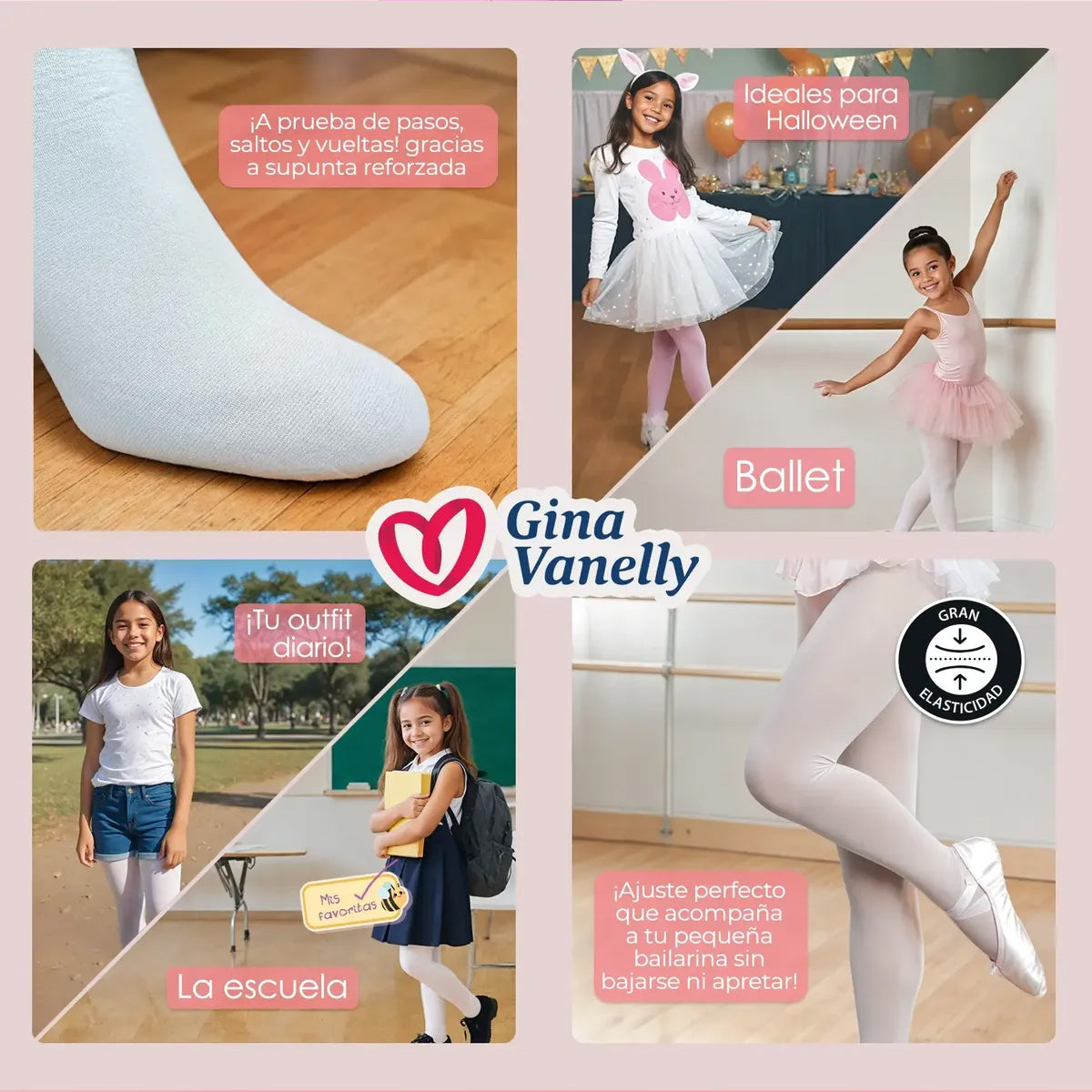 Malla Gina Vanelly  Ballet Niña Calidad Premium