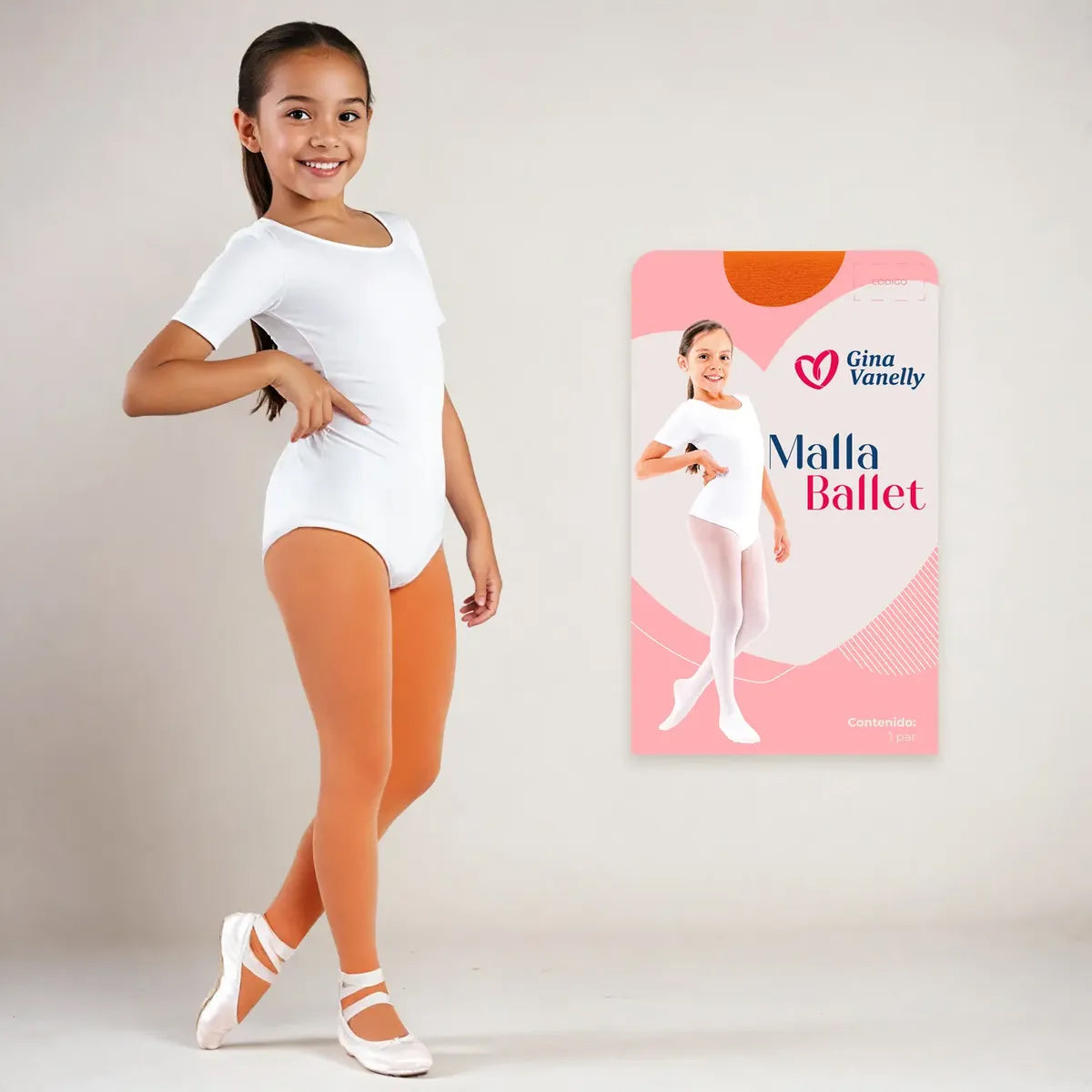 Malla Gina Vanelly  Ballet Niña Calidad Premium