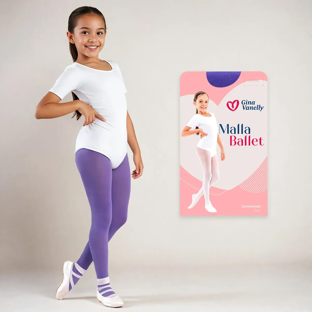 Malla Gina Vanelly  Ballet Niña Calidad Premium