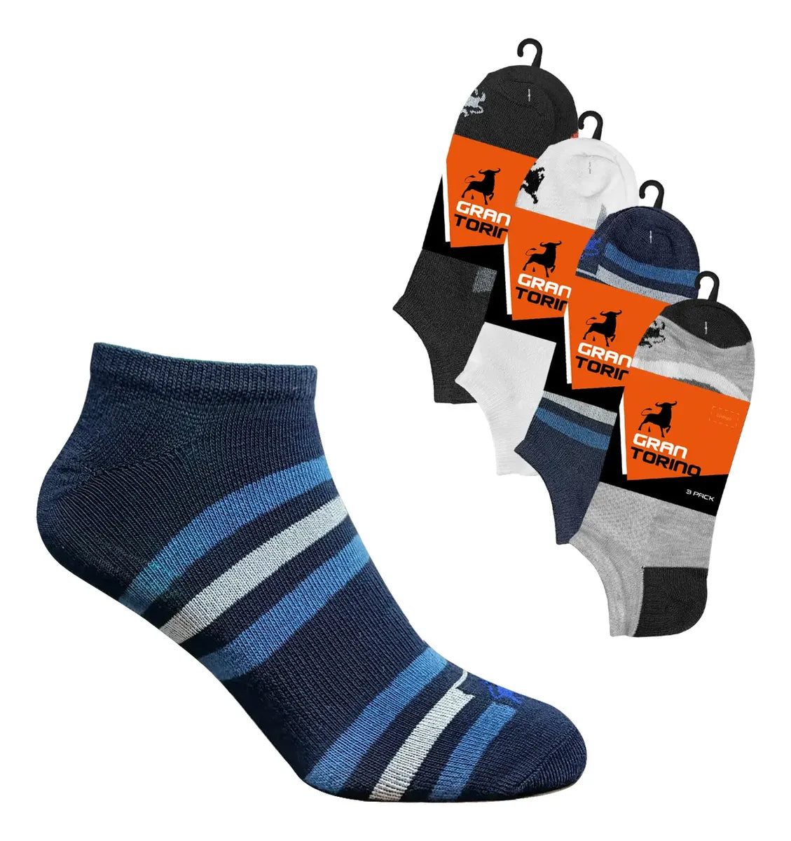 12 Pares Tines Hombre Invisibles Super Cómodos Durables